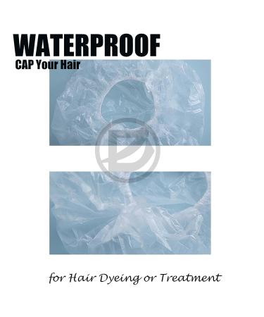50 PCS Waterproof Disposable Shower Caps for Women and Men - Clear Plastic Hair Cap for Bath, Dye, Deep Conditioning - Portable for Spa, Hotel, Travel - Buy Online on GoSupps.com