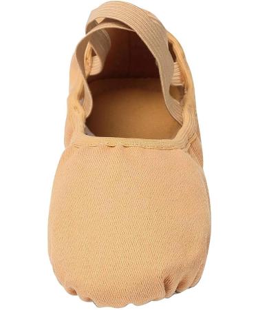 Linodes Girls and Women Dance Shoes Stretch Canvas Split Sole - Size 8.5 Sand - Buy Online on GoSupps.com