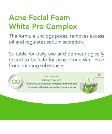  Novaclear Novaclear Acne Facial Mousse with WhitePro Complex 100ml - Buy Online on GoSupps.com