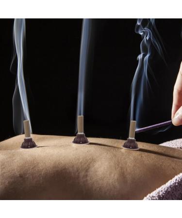 Healvian Moxibustion Sticks & Base - 50 Sets of Mini Moxibustion Bars for Acupuncture | Handmade Mugwort Rods for Salons - International Shipping Available - Buy Online on GoSupps.com