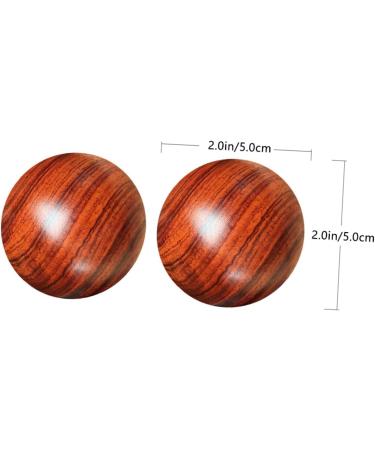 Partykindom 4-Piece Solid Wood Baoding Balls for Hand Massage & Fitness Chinese Roller Massage Balls for Health & Relaxation - Buy Online on GoSupps.com