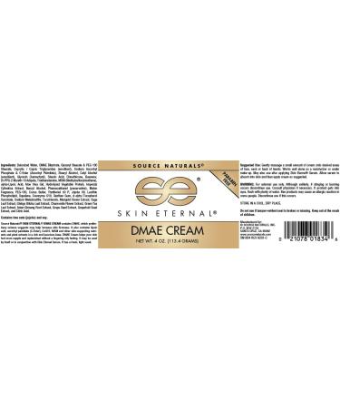 Source Naturals Skin Eternal DMAE Cream - Paraben Free 4 oz | Anti-Aging Skincare | International Shipping Available - Buy Online on GoSupps.com