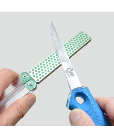 Buy Cuda Combined Diamond Knife Sharpener - Hook Sharpener for On-Board Use | Stainless Steel Fine/Extra Fine - Ideal for Yachts Sailing and High-Sea Fishing - Buy Online on GoSupps.com