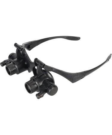 Portable Watch Repair Magnifier with LED Light Hands Free Headband Visor for Close Work Craft Reading Full of Stars