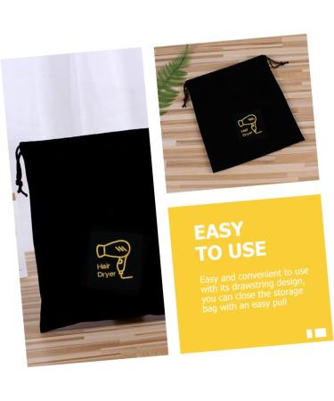 Healeved 2pcs Hair Dryer Storage Bag Blow Dryer for Curly Hair Drawstring Storage Safe Hair Dryer Pouch Tool - Buy Online on GoSupps.com