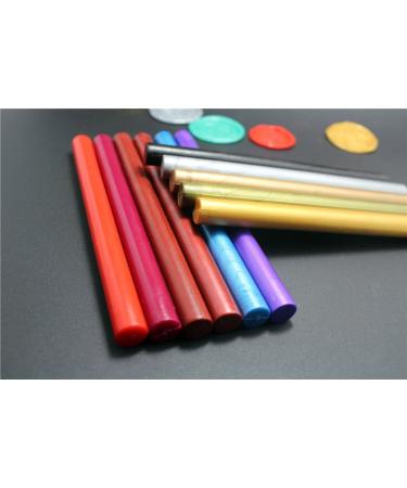XICHEN10PCS Vintage Sealing Glue Gun Sealing Wax Wax Sticks Wax Seal Supplies a Variety of Colors (Red) - Buy Online on GoSupps.com