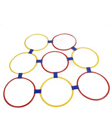 Sensory Training Hoops Hand Foot Coordination Balance Exercise Free Combination 10pcs Eco Friendly Hopscotch Hoop for Jumping Activities Dia 47cm / 18.5in - Buy Online on GoSupps.com