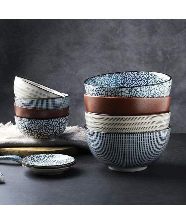Japanese Style and Wind Retro Tableware Ceramic Rice Soup Bowl Home Underglaze Tableware -3 Styles 3 Sizes for Catering and Home Kitchenware (Color : C Size : 15.2 * 8CM) 15.2*8CM C - Buy Online on GoSupps.com