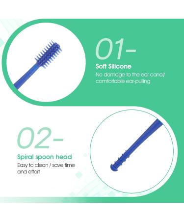 8 Pcs Earwax Cleaners Silicone Ear Wax Removal Tool Spiral Ear Cleaning Kit Reusable Soft Silicone Ears Cleaner Safe Ears Scratcher Scoop Tool Earwax Removal Tools for Olders Adult Kids - Buy Online on GoSupps.com