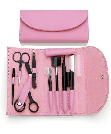 8-in-1 Stainless Steel Eyebrow Grooming Kit with Travel Case - All-in-One Eyebrow Tool for Women and Men - Buy Online on GoSupps.com