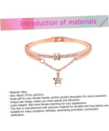 Buy Fomiyes Star Hand Jewelry Bracelet for Women | Sun & Moon Design | Stylish European & American Style | 19.5*1.2cm Gold Arm Loop Bracelet - Buy Online on GoSupps.com