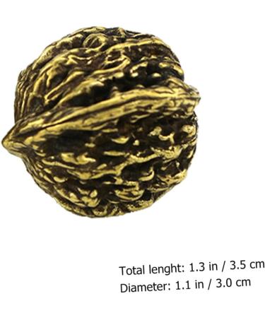 Partykindom Copper Walnut Body Massage Device - 2 Pairs Decorative Foot Ornaments & Accessories | 3.5cm x 2pcs Golden - Buy Online on GoSupps.com