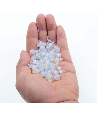 Bymitel 4mm Synthesized Opalite Round Beads Gemstones - 210pcs DIY Jewelry Making Unisex (Opal 4mm) - Buy Online on GoSupps.com