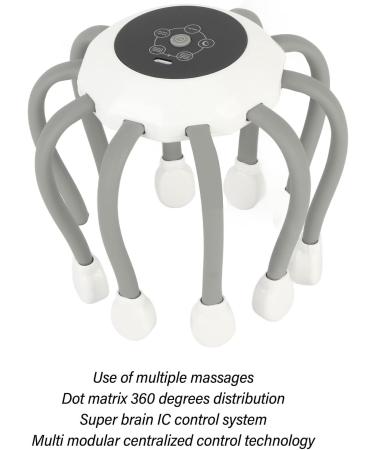 Premium Wireless Electric Head Massage Device - LED Vibration & Automatic Scalp Relief - Buy Online on GoSupps.com