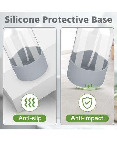 Rionisor Glass Spray Bottles with Silicone Sleeve Protection Empty 16 oz Refiilable Containers Reusable Spray Bottles with Adjustable Nozzle for Hair Cleaning Solutions Essential Oils 1 Pack Grey 1 Pack Green grey - Buy Online on GoSupps.com