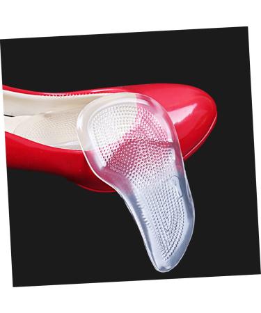 Healeved Clear Pumps Insoles - 3 Pair Heel Grips & Cushions for High Heels | Gel Half Insoles with Arch Support & Soft Massage Pads - Buy Online on GoSupps.com