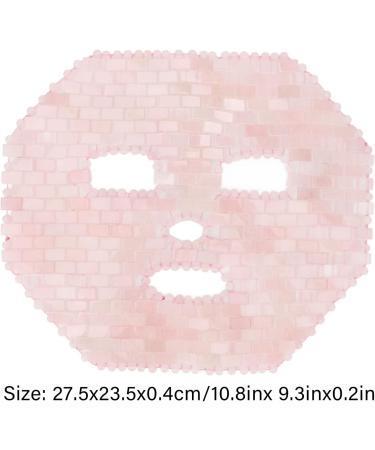 Brrnoo Jade Facial Mask Sleep Mask Quartz Facial Mask Cooling Natural Jade Premium Anti-Aging Facial Sleep Mask Hot and Cold Face Mask Jade Eye Mask for Spa Dark Circles (Quartz Rose) - Buy Online on GoSupps.com