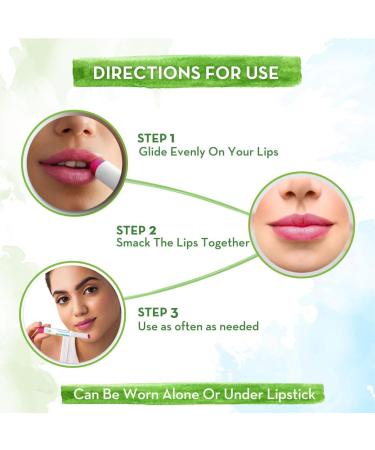 100% Natural Lip Balm for Women & Men - Rose Tint 12-Hour Moisturization Smoothens Dry & Chapped Lips - Buy Online Internationally - Buy Online on GoSupps.com