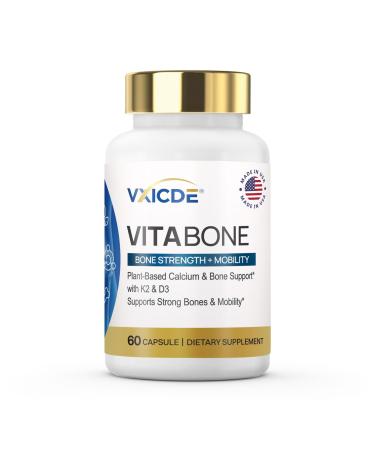 VXICDE Calcium 500 mg with Vitamin D3 | 60 Softgels | Absorbable Calcium Supplement | Non-GMO Gluten Free Calcium Supplement