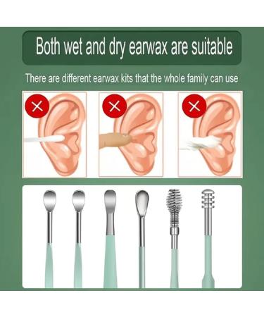 Pleteffect Ear Cleaner The Most Professional Ear Cleaning Master in 2024 Earwax Cleaner Tool Set Portable Earwax Removal Kit Ear Cleaner Earwax Removal Tools with PU Leather Case (A Green) A Green - Buy Online on GoSupps.com