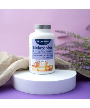 Melatonin Complex - High-Dose 240 Capsules with L-Tryptophan Vitamin B6 & Magnesium - 100% Vegan Lab Tested No Additives - Made in Germany - Buy Online on GoSupps.com