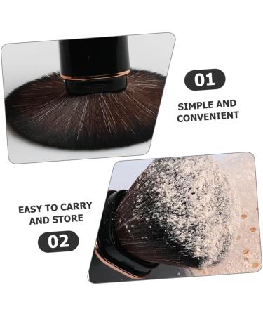 Healeved Retractable Blush Brush Travel Makeup Brush for Powder Foundation Blush Brush for Cheeks Makeup Powder Brush Retractable Brush Makeup Brush Travel Face Powder Brush Cosmetic Brush - Buy Online on GoSupps.com