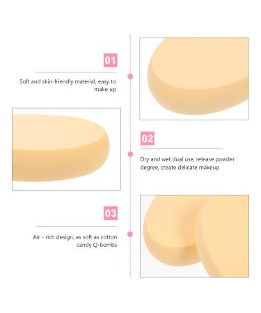 FRCOLOR 12 Pcs Professional Makeup Sponges - Hydrophilic Blending Puffs for Cream Foundation - Oval Design - International Shipping Available - Buy Online on GoSupps.com
