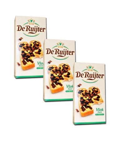 3 x De Ruijter Vlok feest - mixed chocolate flakes - 300g