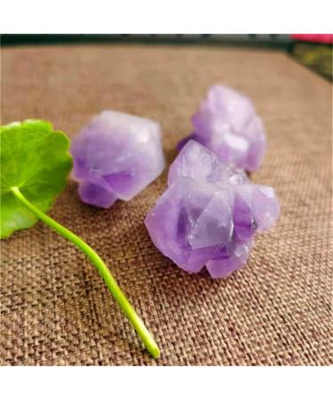 Natural Crystal Rough Natural Crystal Natural Amethyst Raw Quartz Small Cluster Stone Crystal Dot Specimen Home Decor (Color : 100g) - Buy Online on GoSupps.com