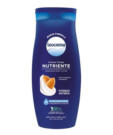 Leocrema Leocrema Nourishing Body Cream for dry and dehydrated skin with almond oil and panthenol 72-hour moisturizing body cream 250 ml