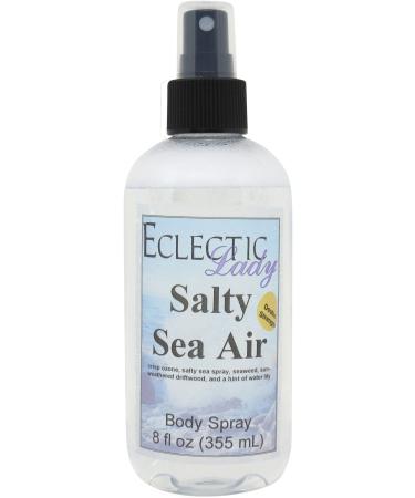 Salty Sea Air Body Spray (Double Strength) 8 ounces Body Mist for Women with Clean Light & Gentle Fragrance Long Lasting Perfume with Comforting Scent for Men & Women Cologne with Soft Subtle 8 Fluid Ounces (Double Strength)