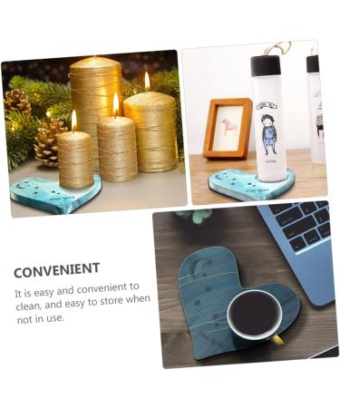 STOBOK 2pcs Coaster Mold DIY Silicone Mold Silicone Coaster Resin Molds Simple Mold Gummie Molds Zip Pull Silicone Molds Simple DIY Mold Silica Gel Crystal Candle Holders White Whitex2pcs 13.6X13CMx2pcs - Buy Online on GoSupps.com