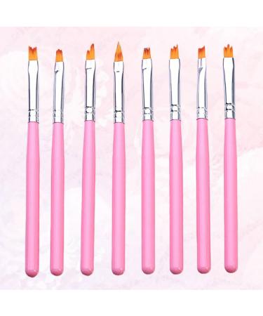 Beavorty 3 Sets UV Gel Nail Brush Nail Painting Pen Detail Drawing Brush Cleaning Gel Nail Art Brush Nail Art Tips Builder Kit De Manicura Nail Gel Nail Art Tool Flower Pen Pink Manicure - Buy Online on GoSupps.com