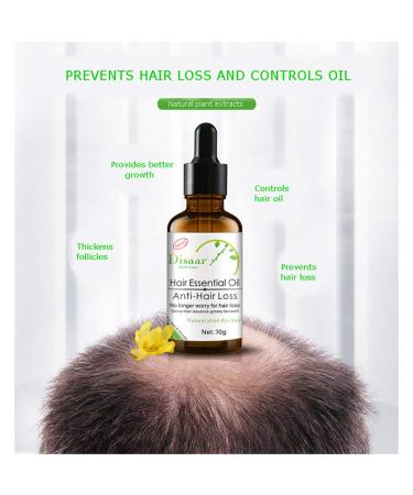 DISAAR BEAUTY Hair Growth Essential Oil 30g - Natural Plant Dry Growth Essence for Anti Hair Loss and Scalp Treatments with Genseng for Dense Hair - Buy Online on GoSupps.com