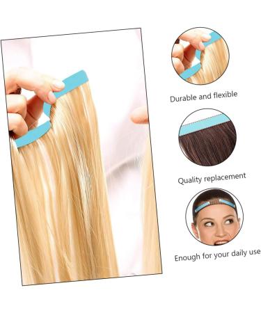 DOITOOL 6 Sheets supplies water proof film hair extensions patch Accessories adhesive tape sticker Reissue block Adhesive strip double sided pu double sided tape wig 2.5x1.5cm Assorted Color - Buy Online on GoSupps.com