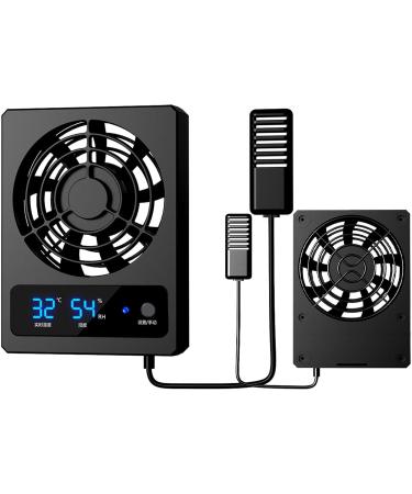 Muflydo Reptile Ventilation Fan Intelligent Reptile Temperature Gauge with LED Display | Strong Wind Ventilation Fan Low Noise Reptile Temp and Humidity Gauge for Vivarium Dragon Lizard B: Celsius ( ) - Buy Online on GoSupps.com