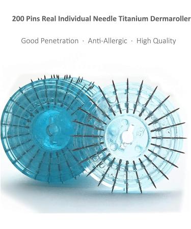 Incellice Derma Roller 1.0mm - Professional Microneedle Scooter for Beard & Hair Growth | Scalp & Skin Care for Men & Women | 200 Titan Real Needles - Buy Online on GoSupps.com