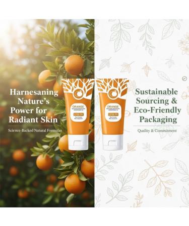 zowamap 2Pcs Orange Enzymes Brightening Exfoliating Gel Orange Peeling Gel Deep Exfoliating Cleanser for Face and Body Moisturizing Smoothing Pores Brightening Skin - Buy Online on GoSupps.com