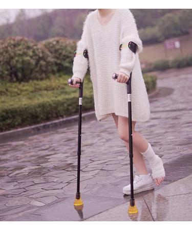 Axillary Crutches Lightweight Telescopic Adjustable Arm Cuff Non-Slip Crutches Rehabilitation Aid Walking Sticks Canes Suitable for Adults and Teenagers Ergonomic Handles Comfortable Grip Selfless - Buy Online on GoSupps.com