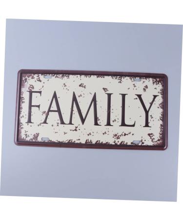 Cabilock Retro Decor Bar Painting Decor Home Painting Decor License Plate Vintage Iron Painting - Buy Online on GoSupps.com