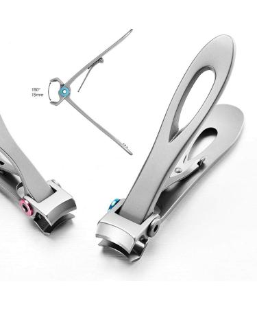 Nail Clippers Volwco 15mm Wide Jaw Opening Deluxe Sturdy Stainless Steel Fingernail Clippers Toenail Clippers for Thick Nails Big Size Ultra Sharp Cuts Smoothly and Clearly Rust Proof - Buy Online on GoSupps.com