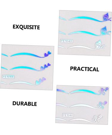  CIMAXIC 6 Sheets Star Eyeliner Stickers Temporary Eye Makeup Decals Star Eyeliner Stickers European and American Makeup Set - Buy Online on GoSupps.com