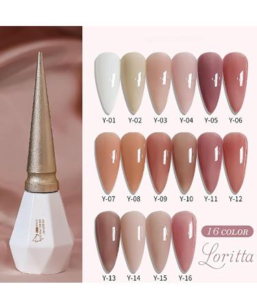 Rolita Gel Polish 2024 New 16 Colors Nude Gel Polish Rolita Nail Polish Glitter Crystal Gel Nail Polish Jelly-Colored Nail Polish Cat Eye Gel Nail Polish Quick Dry Nail Polish (0.06 Fl Oz Y-14) 0.06 Fl Oz Y-14 - Buy Online on GoSupps.com