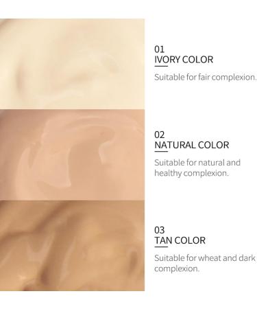  Bploar Moisturizing liquid foundation 30 ml long-lasting natural cosmetic silky texture with matching BB cream for a natural look (natural 30 ml) - Buy Online on GoSupps.com