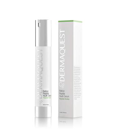 DermaQuest Peptide Vitality Peptide Youth Serum - Anti Aging Serum with 2% Retinol - Facial Serum for Fine Lines & Wrinkles - Pore Minimizer & Stimulates Collagen Production