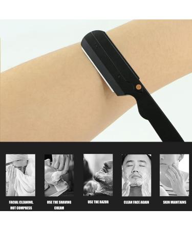 Premium Vintage Barber Razor - Non-Slip Straight Edge Razor with Zinc Alloy Shaving Head - Ideal for Professional & Home Use - International Shipping Available - Buy Online on GoSupps.com