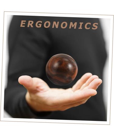 Fomiyes 2ST Wooden Acupressure Massage Balls for Golfers - Handmade Fitness & Meditation | 5.00x5.00cm Coffee - Buy Online on GoSupps.com