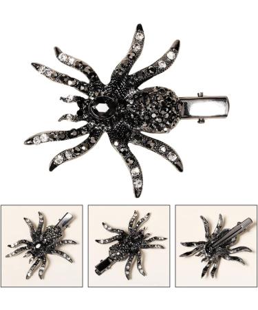 LALAFINA Spider Hairpin Kid Hair Accessories Hair Barrettes for Women Black Spider Hair Clip Halloween Bag Stuffer Black Hair Accessories Alloy Rhinestone Miss Filler Artificial - Buy Online on GoSupps.com