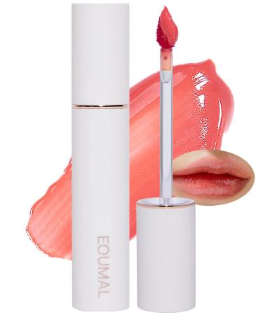 EQUMAL Non-Section Glowy Tint   106 READY POSITION   Glass Lasting Transparent & Flexible Lip Makeup - Moisturizing Lip Stain for Glossy Finish   Buildable Lipstick for Fuller Looking Lip  0.18 fl.oz.