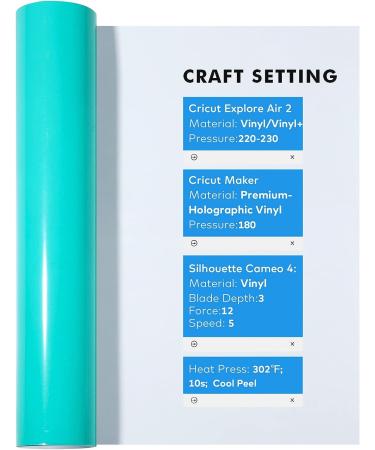 Gatichetta Heat Transfer Vinyl Roll 12x6ft Bright Teal HTV Iron on Vinyl Roll for T-Shirts Compatiable with Cricut  Cameo  Heat Press Machines  Bright Teal 12 x 6ft 03-tiffany - Buy Online on GoSupps.com